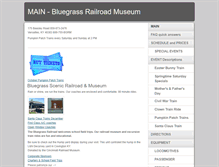 Tablet Screenshot of bluegrassrailroad.com